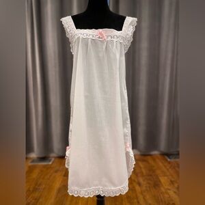 White nightgown mumu nightie